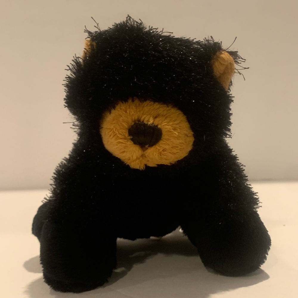 Ganz Lil' Kinz Black Bear 7 inch Plush Fuzzy Stuffed Animal Toy HS004 NO CODE